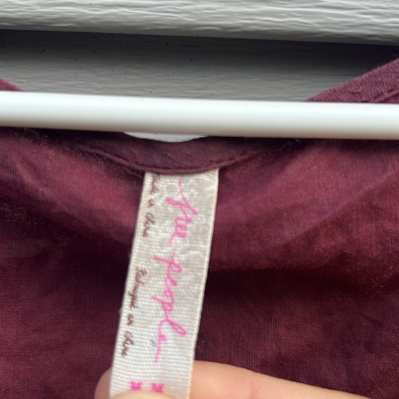 Free People | Boho Flowy Oversized Draped Top size Medium - Picture 4 of 6